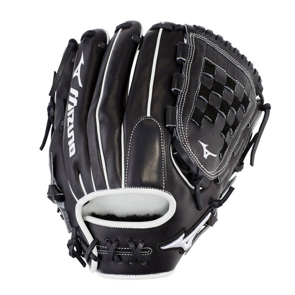 Damske Rukavice Mizuno Pro Select Fastpitch 12" Softball Čierne Vypredaj VPWE29104